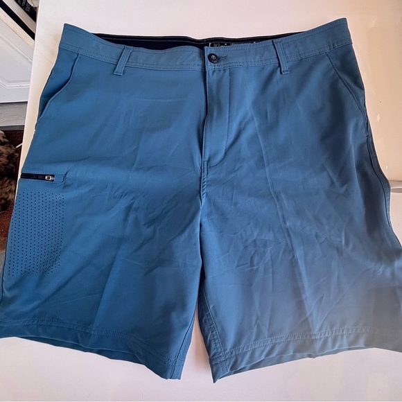 George Flat Front Blue Shorts for Casual Style - Picture 1 of 13